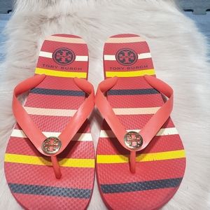 tory burch red jelly sandals